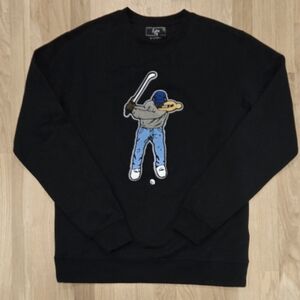 Eastside Golf Sweatshirt with Applique, Black NWT